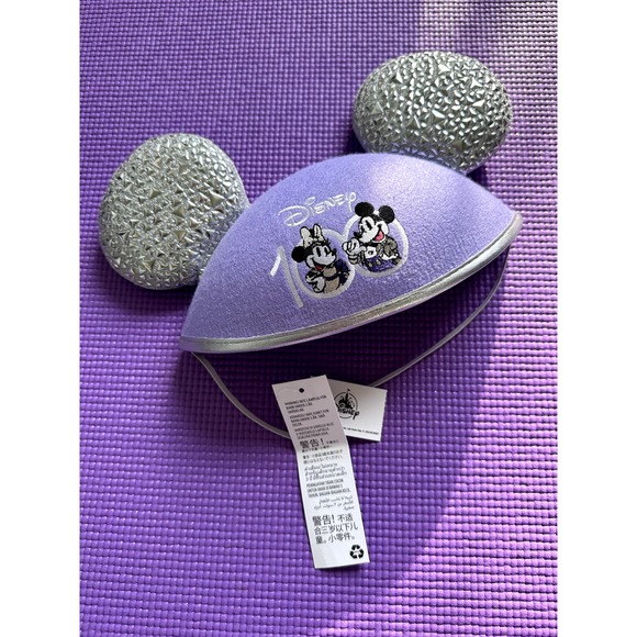 Mickey and Minnie Mouse Disney 100 Years of Wonder Ear Hat NEW One Size - Picture 1 of 3